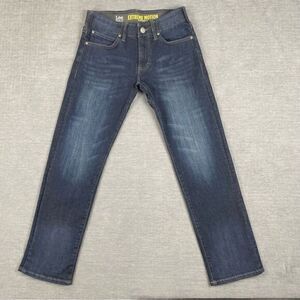 Lee Extreme Motion Slim Fit Straight Leg Dark Denim Jeans Men’s Size 28x30